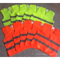 High Quality Security Safety Zip Vest Reflective Fluorescent Vest